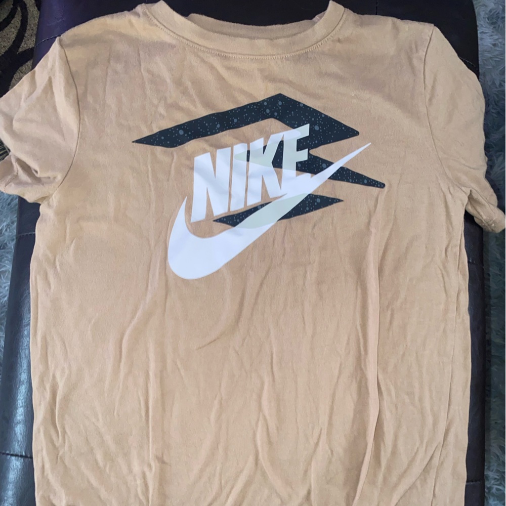 Nike Boys Tan Tee with Graphic